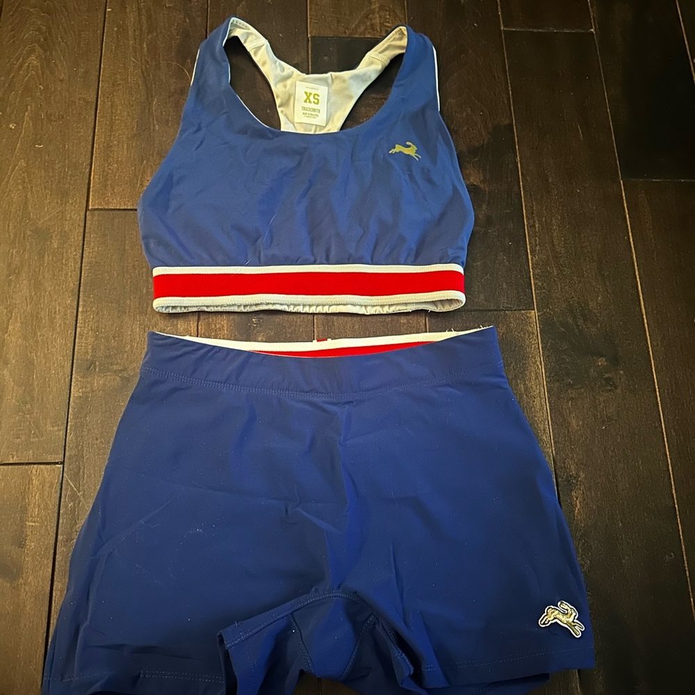 Tracksmith Women's shorts and sports bra